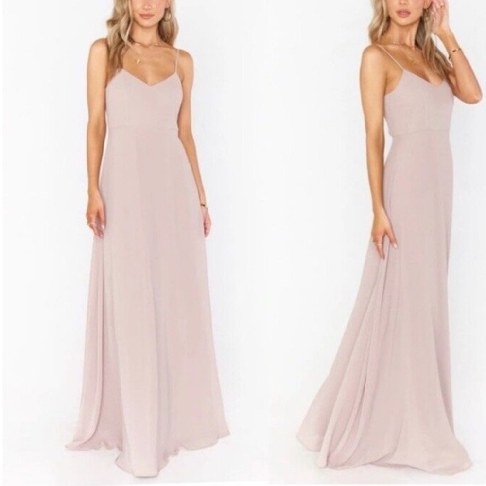 Show Me Your Mumu NWT Faith Maxi Dress Dusty Blush Pink Size XS Bridesmaid